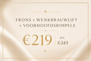 Frons + voorhoofd + wenkbrauwlift